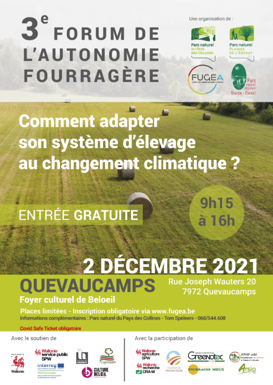 02/12 – 3ème Forum de l’Autonomie Fourragère – Comment adapter son système d’élevage au changement climatique?