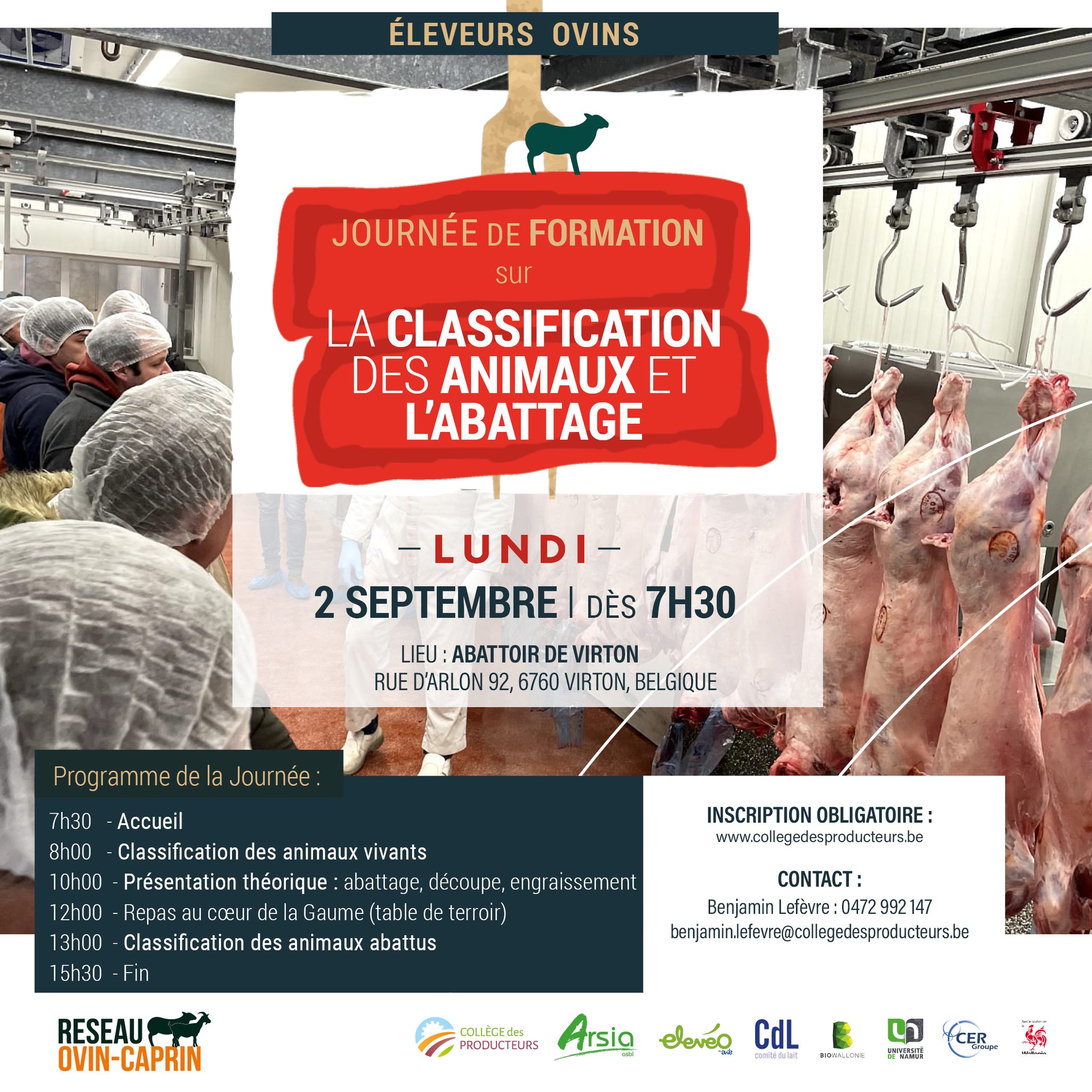 Formation classification et abattage ovins : 2 septembre