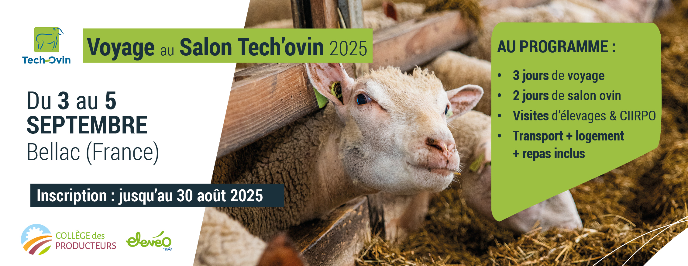 Voyage organisé au salon Tech’ovin 2025 à Bellac