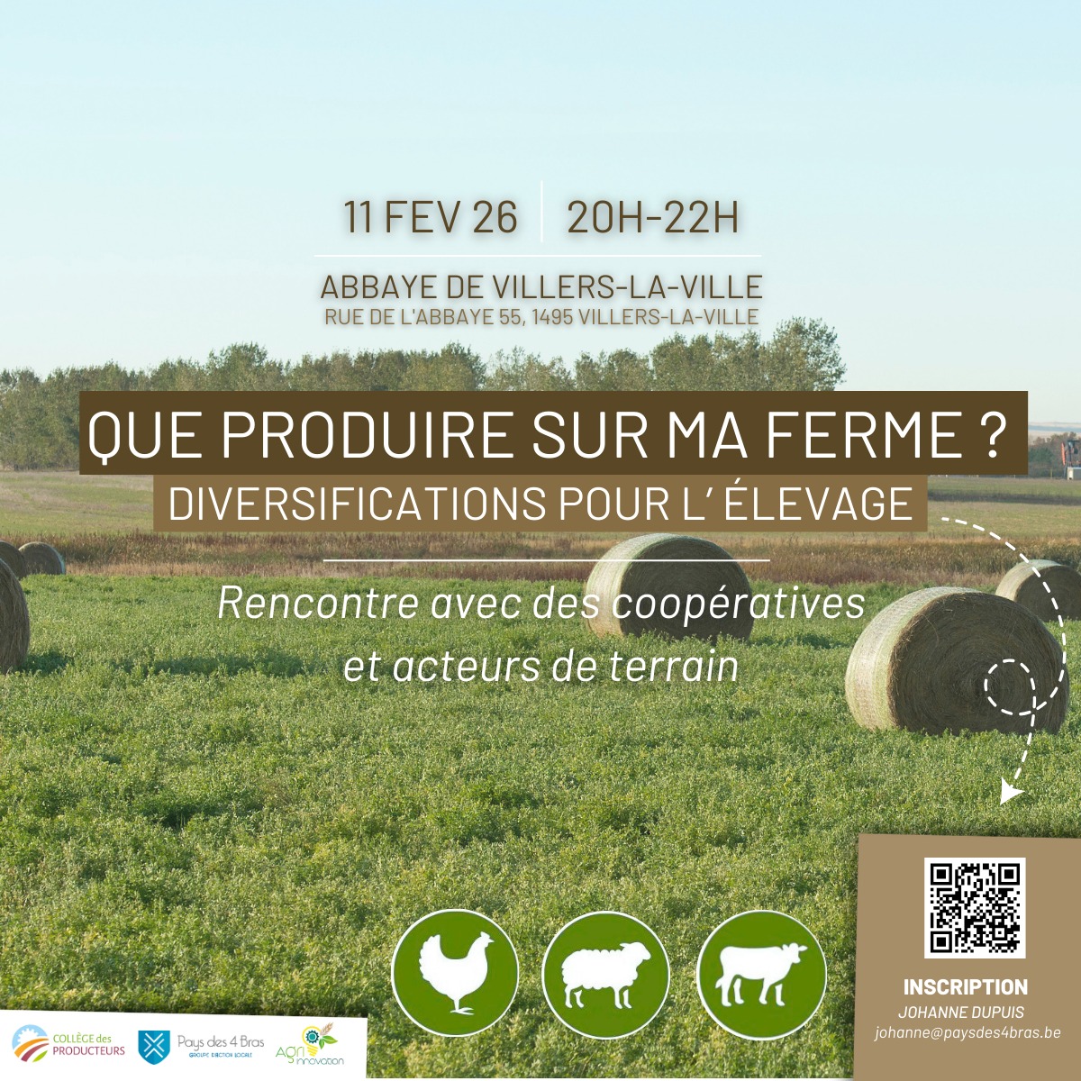 [11 février 2026] Que produire sur ma ferme? Diversifications pour l’élevage